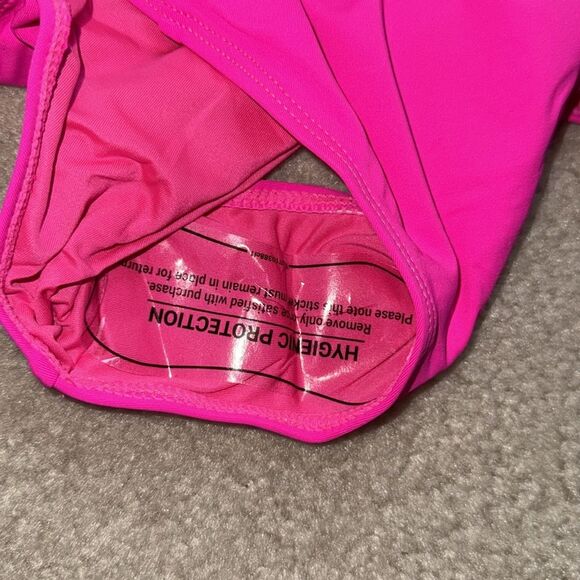 Tempt Me Women Bikini Bottoms Mid Waist Ruched Swim Bottom L NWT - Picture 8 of 10